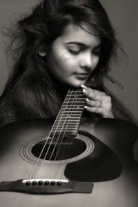Guitarist Female Model